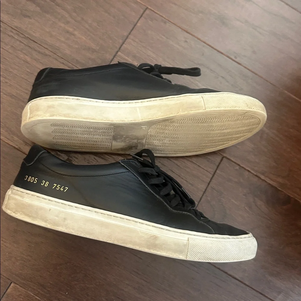 WOMAN BY COMMON PROJECTS black leather sneakers 38 I - Picture 8 of 9